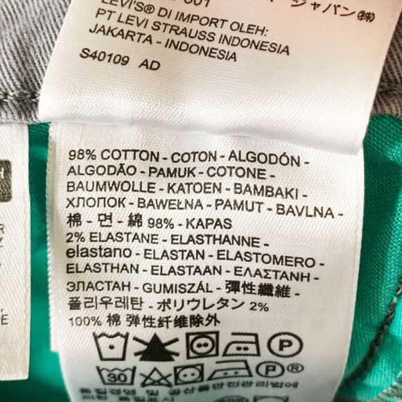 Levi's 511 Men's Jeans Mid Rise Slim Fit Straight Gray Stretch Denim Sz W30/L30 - Picture 4 of 14